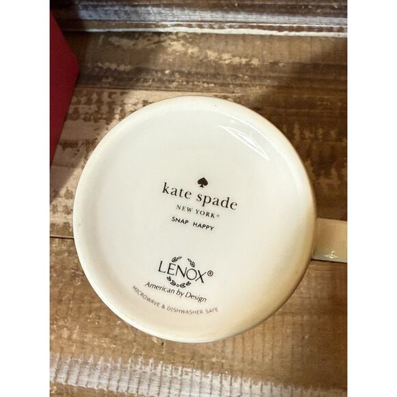 New in Box Kate Spade New York Lenox Snap Happy Take a Bow Coffee Mug - Picture 6 of 7